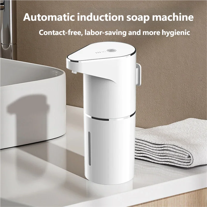 

Intelligent Sensor Multi-Speed Contact-Free Wall-Mounted Vertical Hand Sanitizer Bubble Machine Rechargeable Soap Dispenser