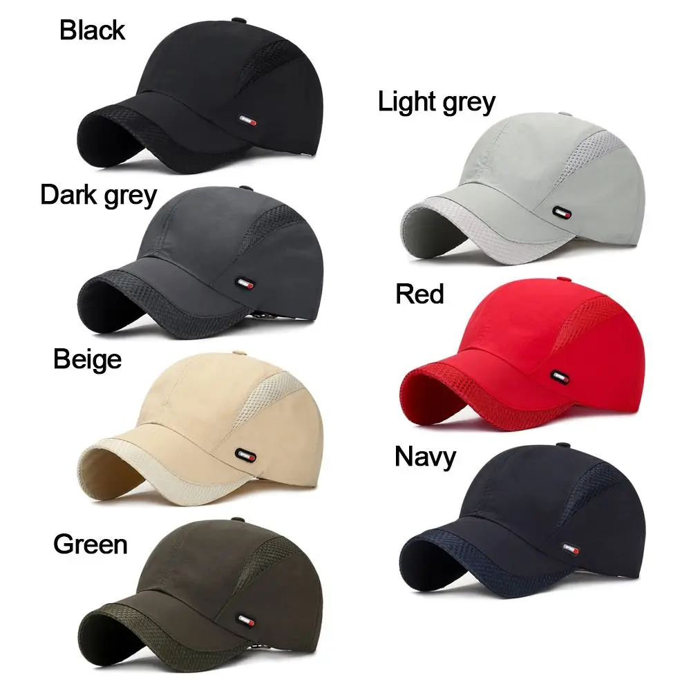 Wasserdichte Schnelltrocknende Outdoor-Sonnenhüte Snapback-Kappen Baseballmütze mit Netz