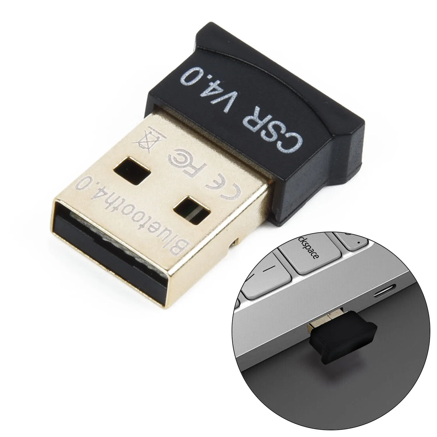 Dual Mode Bluetooth-compatible 4.0 USB Dongle Adapter Connector CSR8510A10 Chip Dual-mode Transmission Convenient Carrying