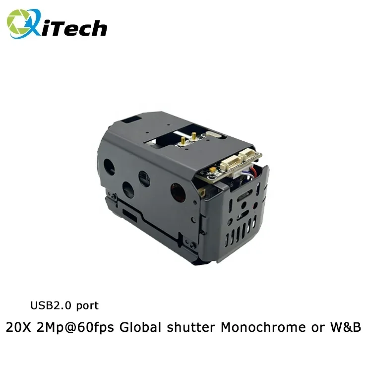 20X 2Mp 60fps Global shutter Optical zoom color camera USB2.0 port for outdoor patrol robot and disinfection robot