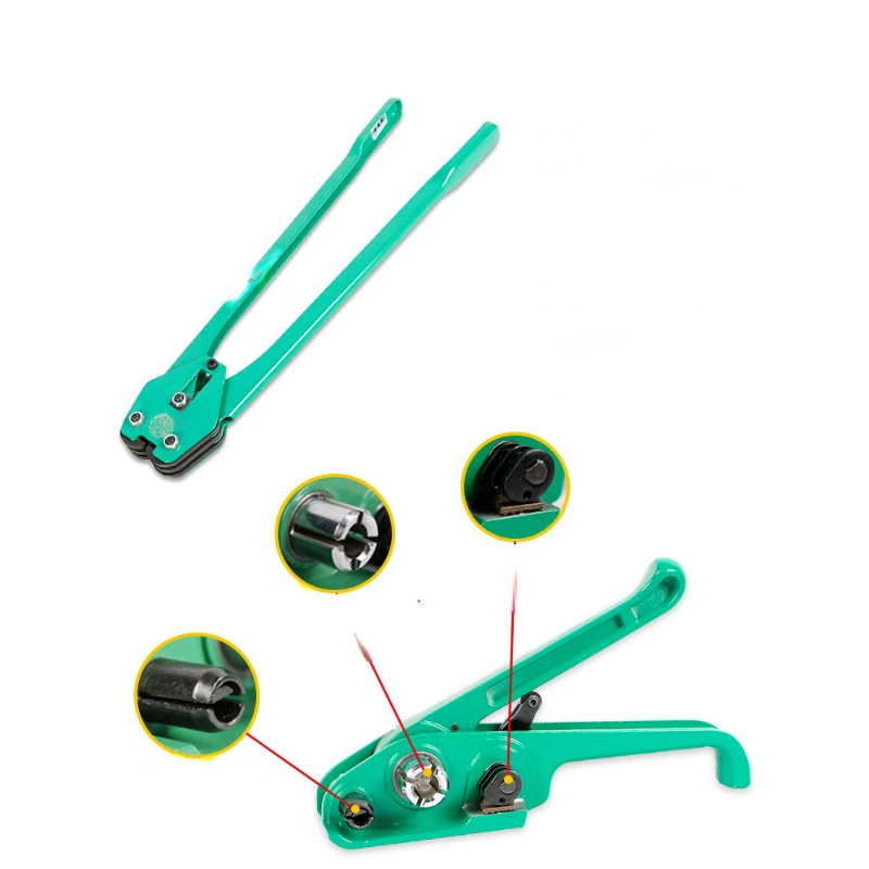 Manual Packing Belt Bale Tie Machine Packaging Claw Plastic Steel Belt Tighten Machine Strapping Tape Tightening Integrated