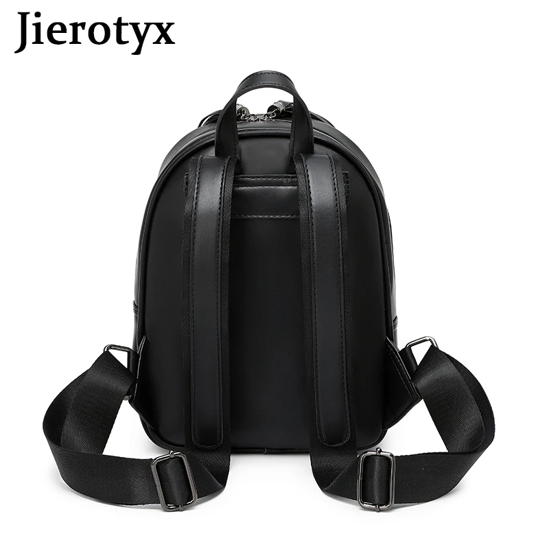 Imagem -02 - Jierotyx Volta Pacotes Bolsa para Mulher e Homem Steampunk Gótico Rebite Personalidade Grande Capacidade de Viagem Mochilas Crânio Portátil Escola