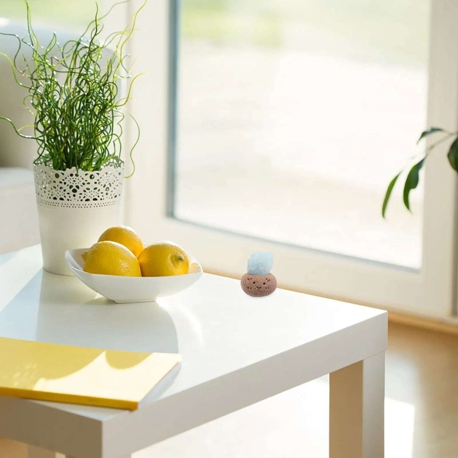 

Natural Sea Blue Crystal Stone Ornament Desktop Decoration Home Office Crystal Room Decor Office Decor for Women