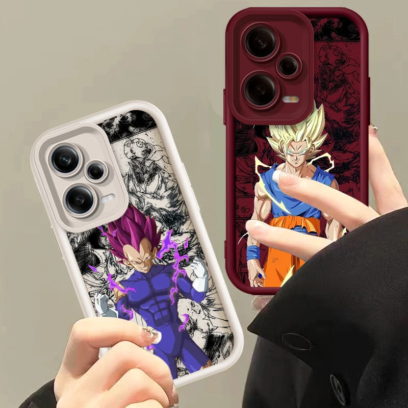 Art D-Dragon Ball Vegeta Goku Eye Ladder For Xiaomi Redmi Note 13 12 12C 11 11S 10 10C 10A 9C 9A Pro 5G TPU Phone Case