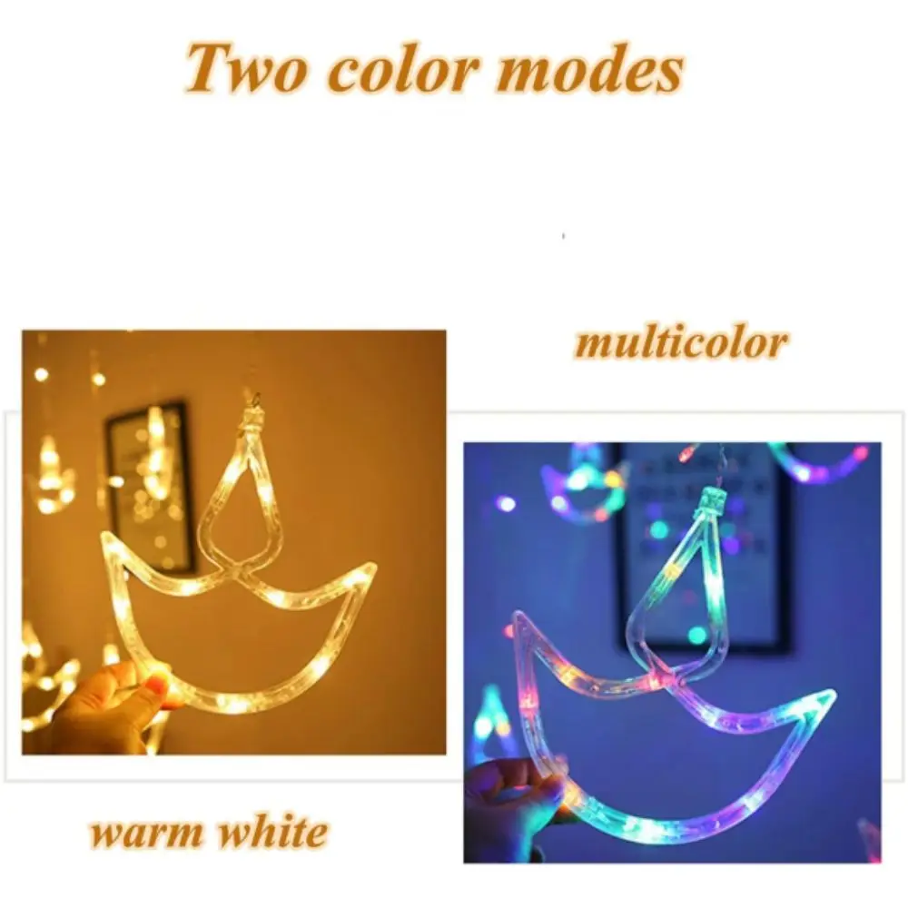

Girl Room USB Plug Diwali Light Brilliant Night Happy Diwali String Lights Heart Shape Festival Lamp Wedding Decoration