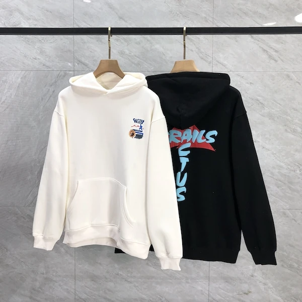 الصبار جاك هوديي شارع العليا رسالة رغوة مطبوعة الصوف مقنعين البلوز الرجال النساء زوجين البلوز جيرسي