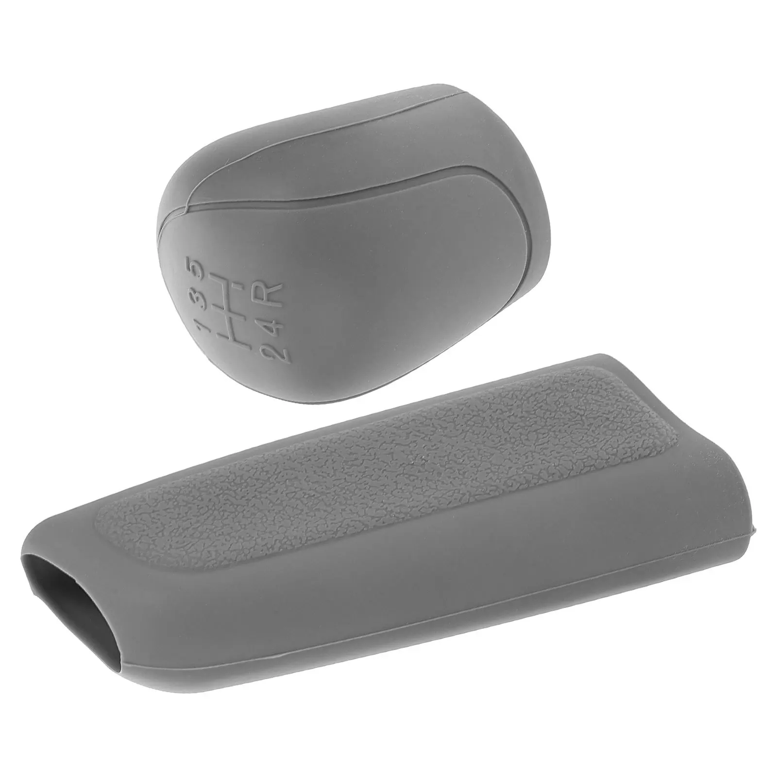 

2 pcs Silicone Car Gear Shift Knob Cover Universal Fit For Manual Automatic Transmission Soft Comfortable Stylish Interior