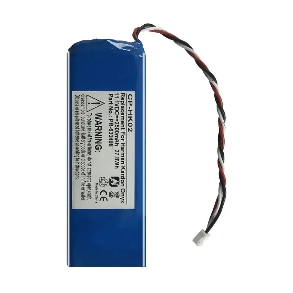 Replacement Battery 2500mAh For Harman Kardon for Onyx Li-polymer PR-633496 Speaker