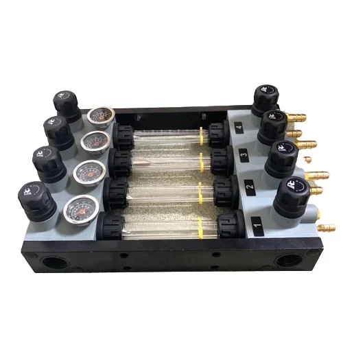 Injection mould Pressure regulator water manifold4 lines cooling water flow regulators