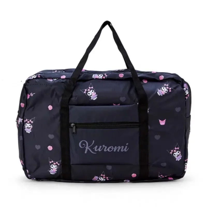 

Sanrios Travel Bag New Cartoon Foldable Travel Bag Large Capacity Anime Figure Portable Tie Rod Luggage Bag Clothing Storage Bag