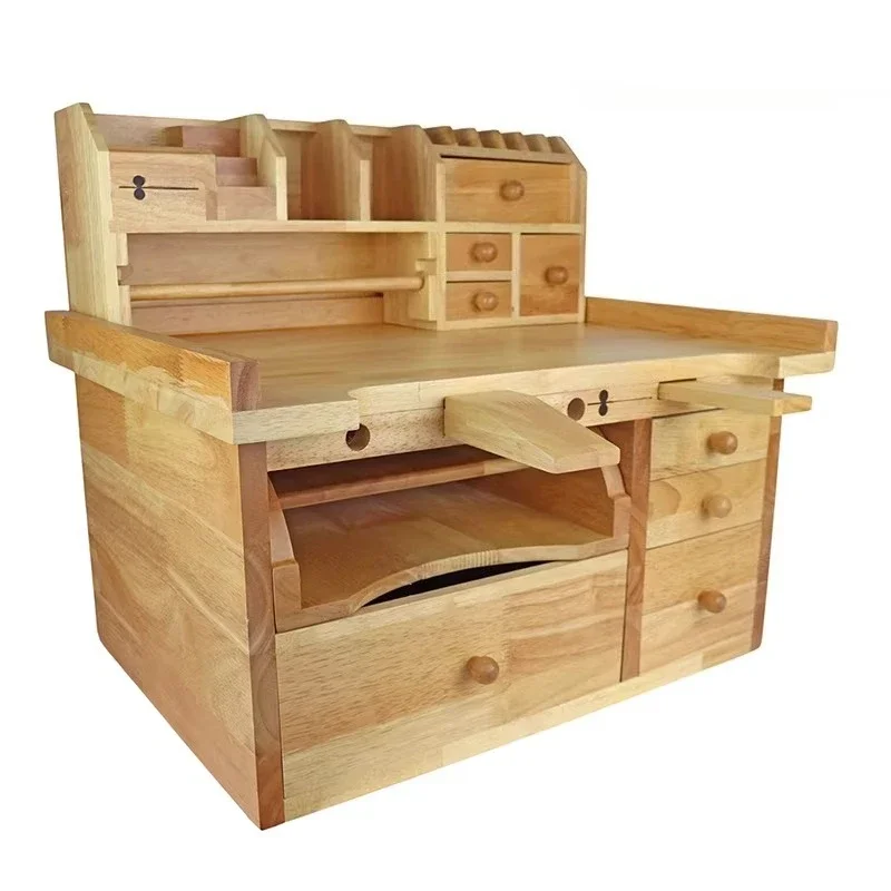 Mini Bench, High Quality Solid Hardwood 4 Storage Drawers Removable Bench