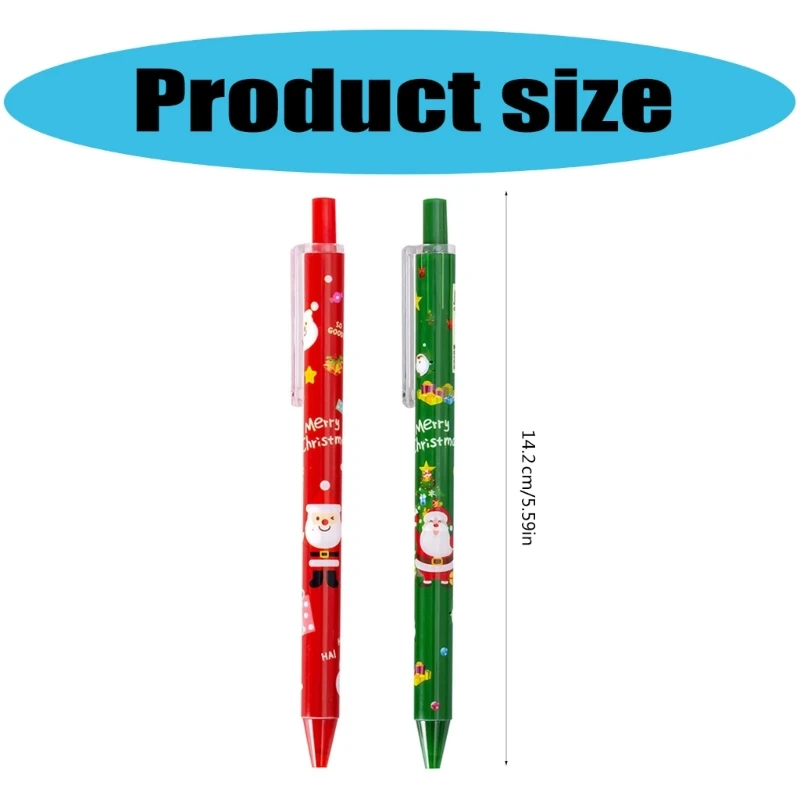 4 pezzi penna gel retrattile per cartoni animati Natale, forniture per scrivere Natale per donne, studentesse, ragazze,