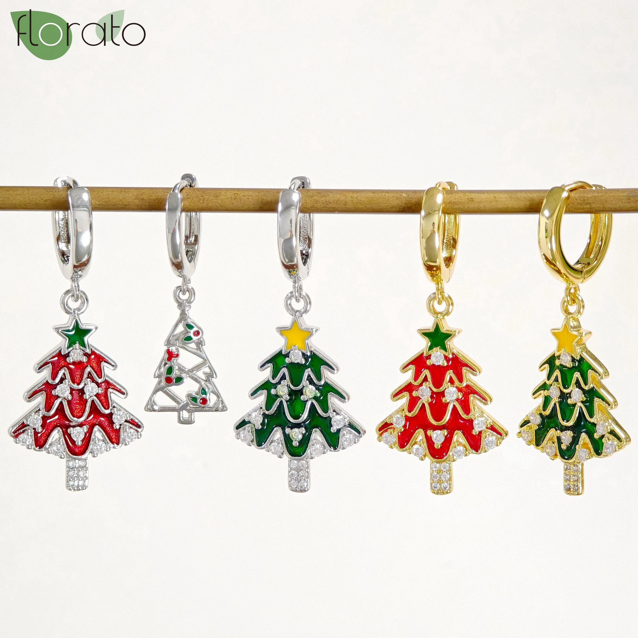 

Женские серьги-кольца в виде снежинки, из серебра 925 пробы