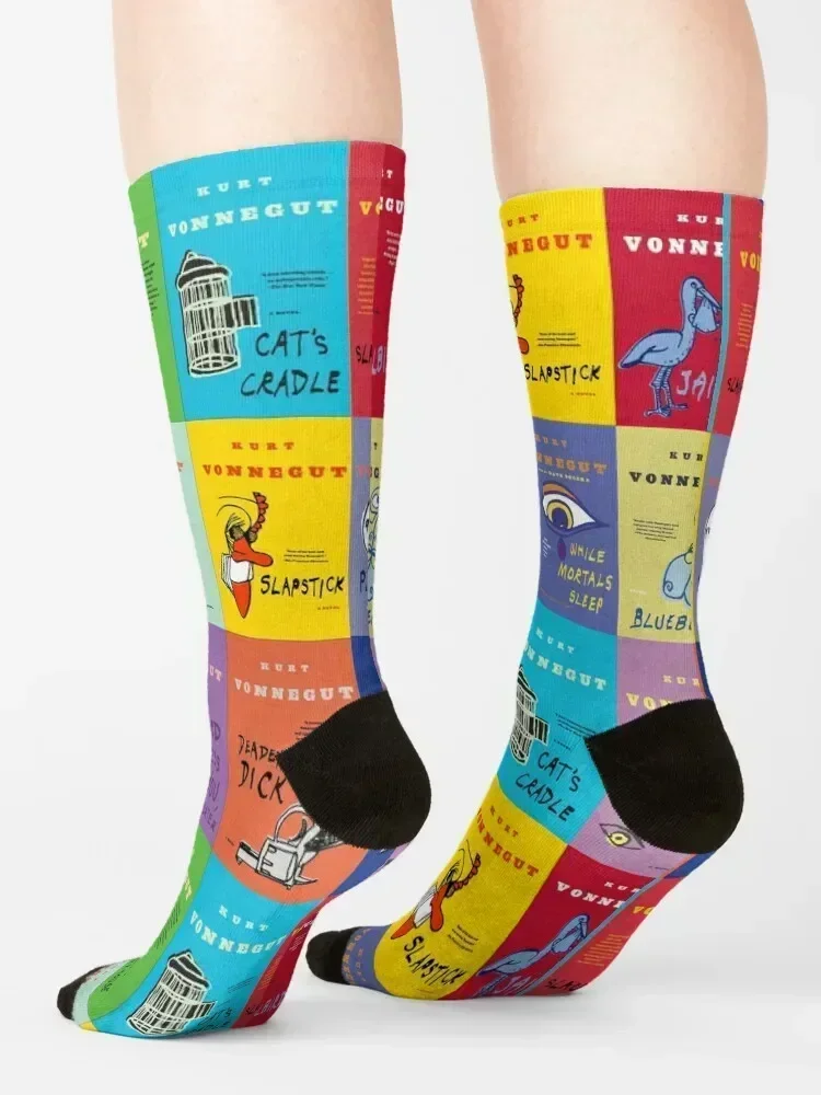 The Works of Kurt Vonnegut Socks Stockings compression football japanese fashion Christmas Girl'S Socks Men's