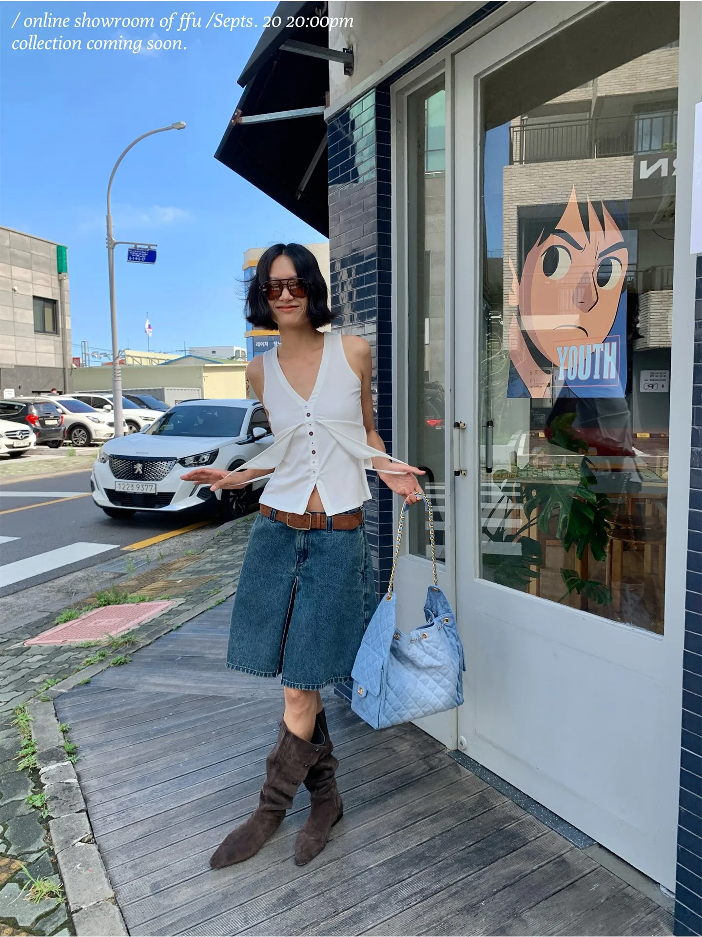 

Women's Early Autumn Faion Vest Inner Wear Double Strap Button V-Ne Svel Top Casual Sle Slim Fit Cotton Blend