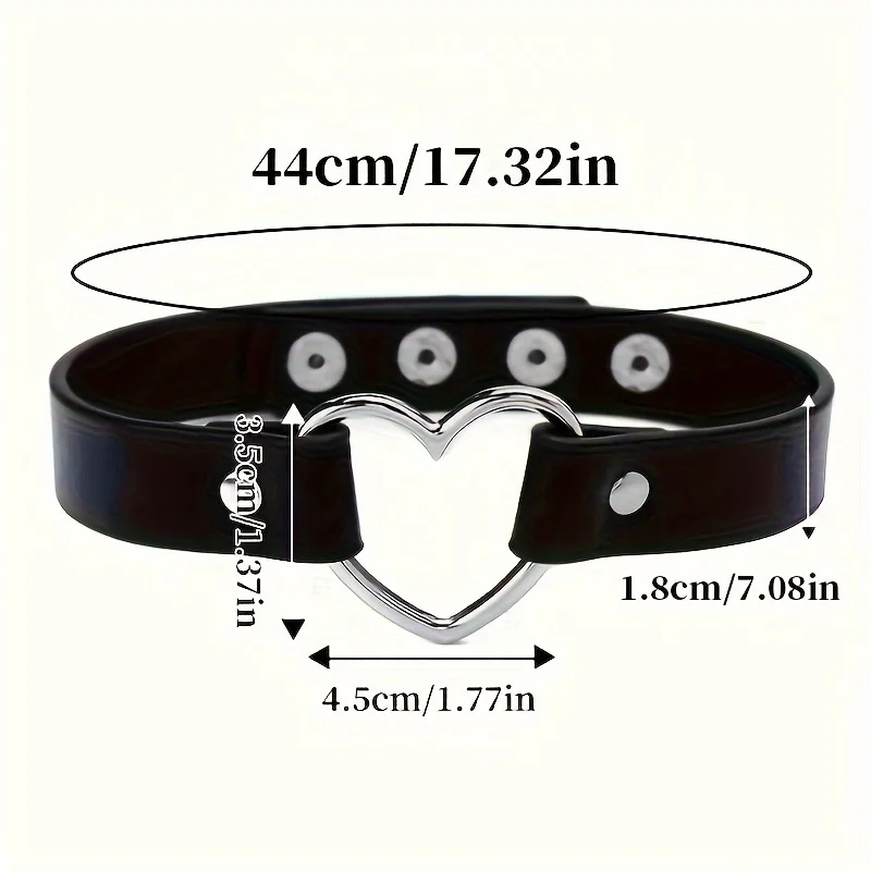 Punk Gothic Style PU Leather Faux Jewelry Collar Bracelet Bangle Bracelet,Male Female Lover Necklace Holiday Party Costume