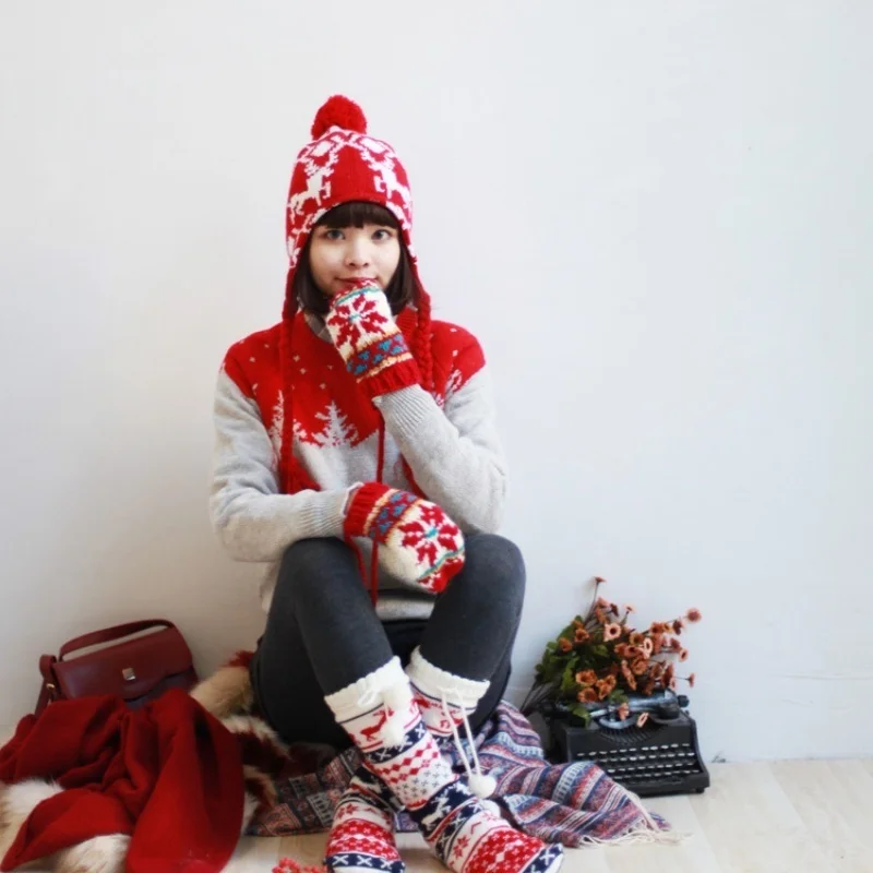 Maglione natalizio da donna nuovo inverno 2025 Maglieria natalizia chic in maglia con fantasia festosa