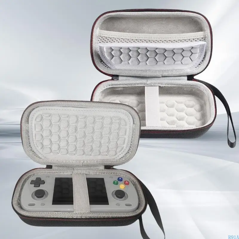R91A Bag transporte duro Case almacenamiento a prueba golpes para mini consola juegos bolsillo retroide