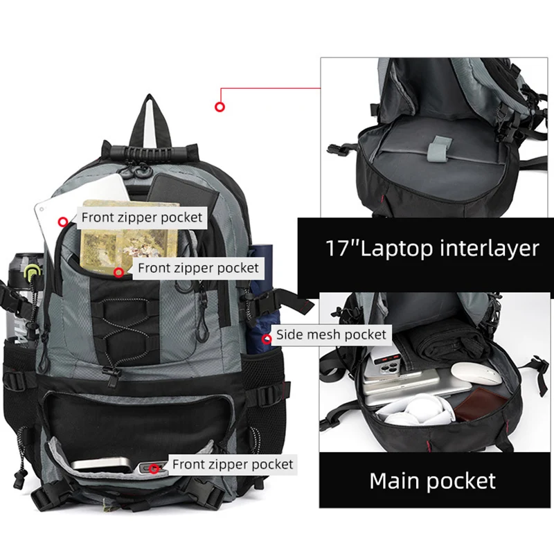 Mochila táctica MOLLE para escalada, senderismo, camping y pesca - imagen 3