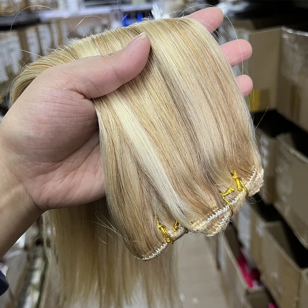 

Р27-613 # Двойные утки человеческих волос, натуральные прямые, 12-24 дюйма, 50 г/упак., машинные пучки человеческих волос Remy для женщин