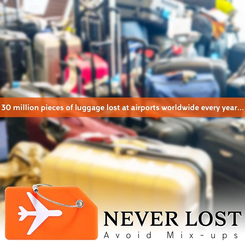 Kopor perjalanan ป้ายสำหรับกระเป๋าถือทำจากซิลิโคนพร้อมนามบัตรกระเป๋าเดินทางใช้งานง่าย