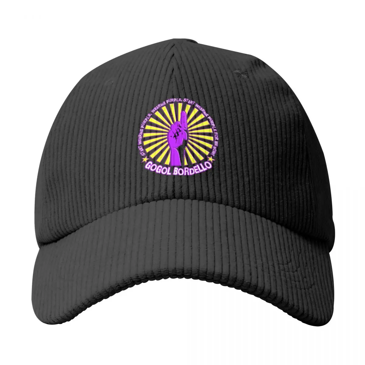 Gogol Bordello - Start Wearing Purple Racerback Baseball Caps Bone Snapbacks Black Sports Hats