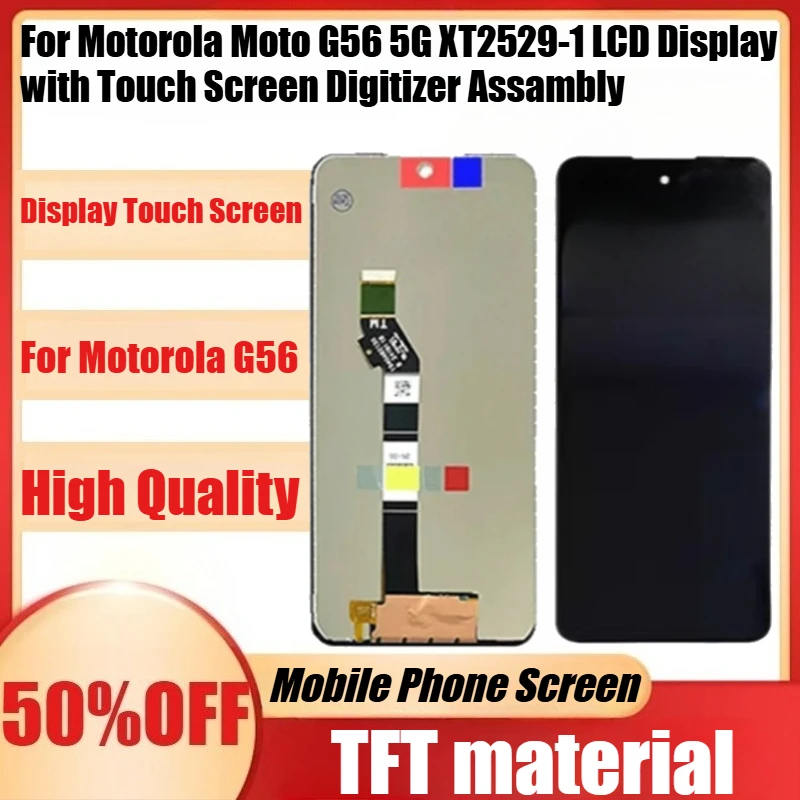 

New TFT for Motorola Moto G56 5G XT2529-1 LCD Display with Touch Screen Digitizer Assambly for Moto G56 LCD