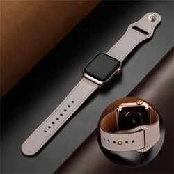 Leather band For Apple watch Ultra 2 49mm 44mm 40mm 41mm/45mm 38mm/42mm wrist bracelet strap for iWatch series 9 8 7 3 4 5 6 se