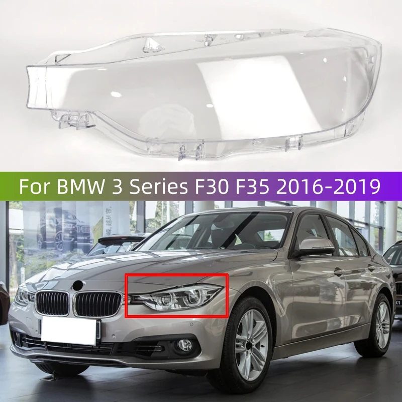 

Для BMW 3 серии F30 F35 2016 2017 2018 2019 Авто аксессуар, крышка объектива фары, абажур, крышка объектива головного света