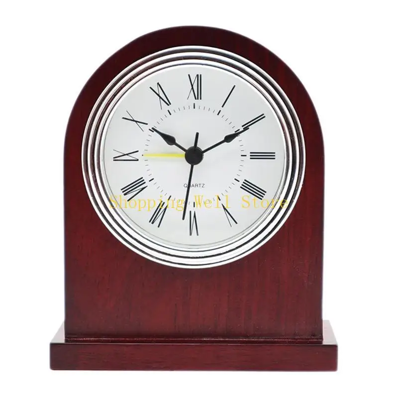 KX4B Retro Alarm Clock Roman Digital Manual Adjustment for Time Clocks for Home Bedroom Dormitory Decorati
