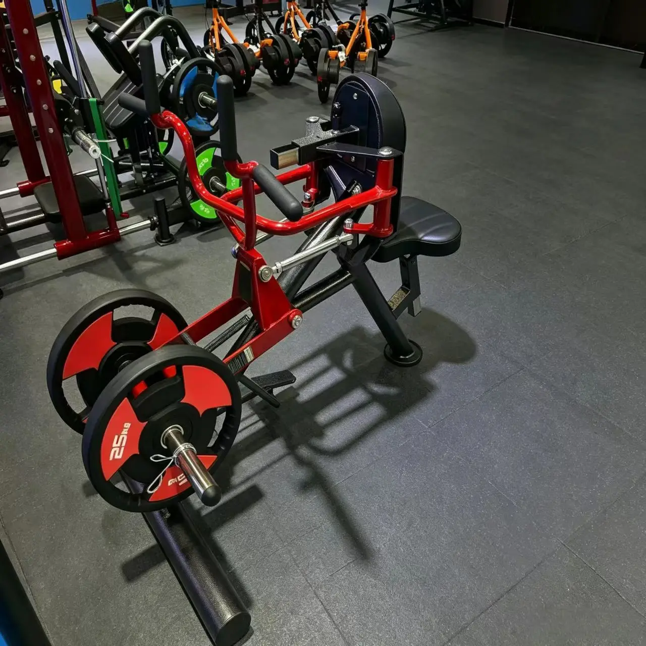 Adjustable Lateral High Row Machine Steel Frame Shoulder Chest Back Trainer