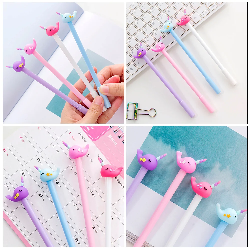 

Cartoon Whale Sign Pen Pens Cute Gel for Writing School Stationery Kid Aesthetic Funny