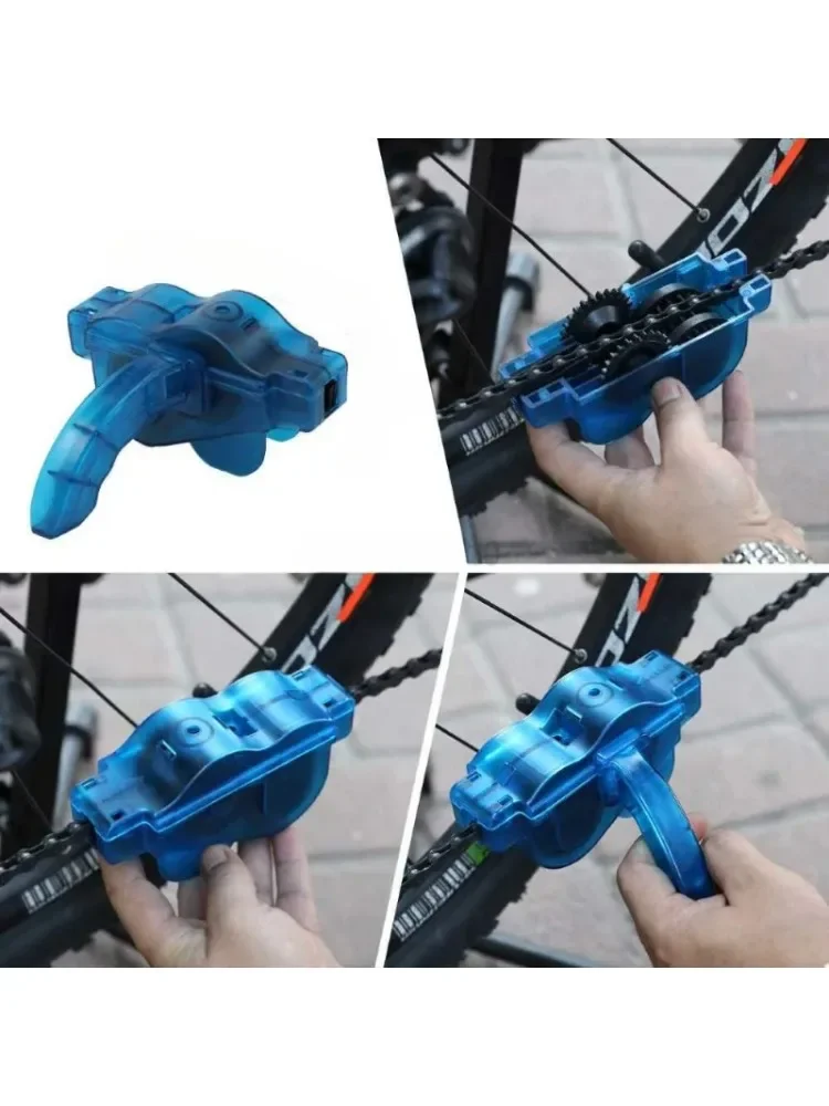 AliExpress Chain Cleaner Cleaning Bicycle 3D Chain Brush Wash Tool Set MTB Bike Protection Oil Bike Chain for Mountain Cycling Accessories