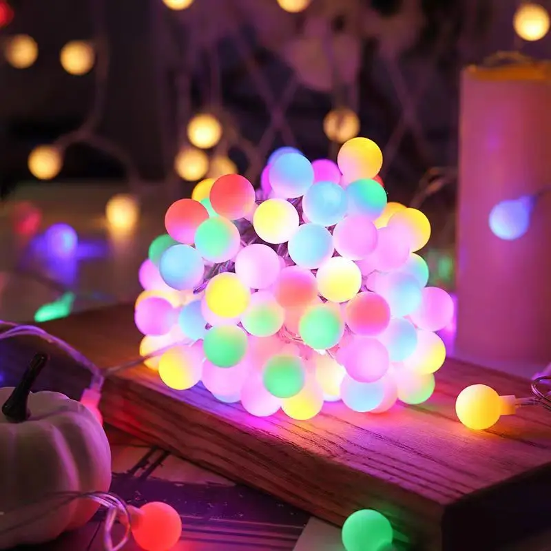 

Battery Power Ball LED String Lights Garland Lights Outdoor Lamp Wedding Garden Fairy Lights Christmas Decoration