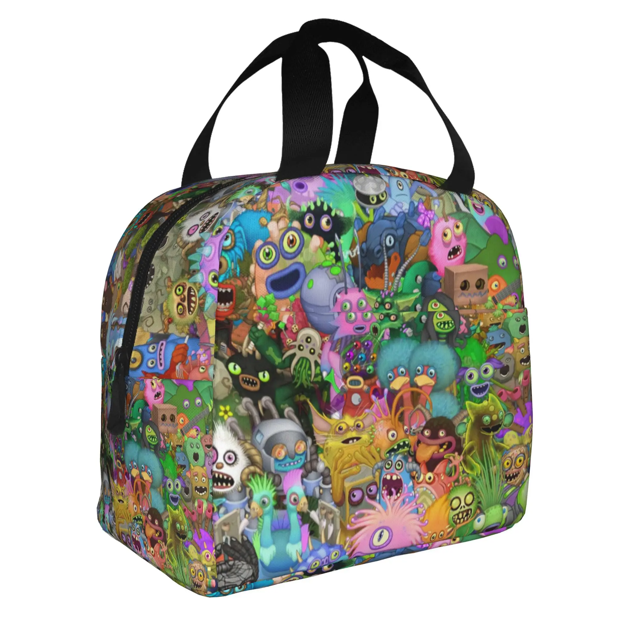 My Singing Monsters Lunch Bag Men Women  Cooler Warm Insulated Lunch Box for School