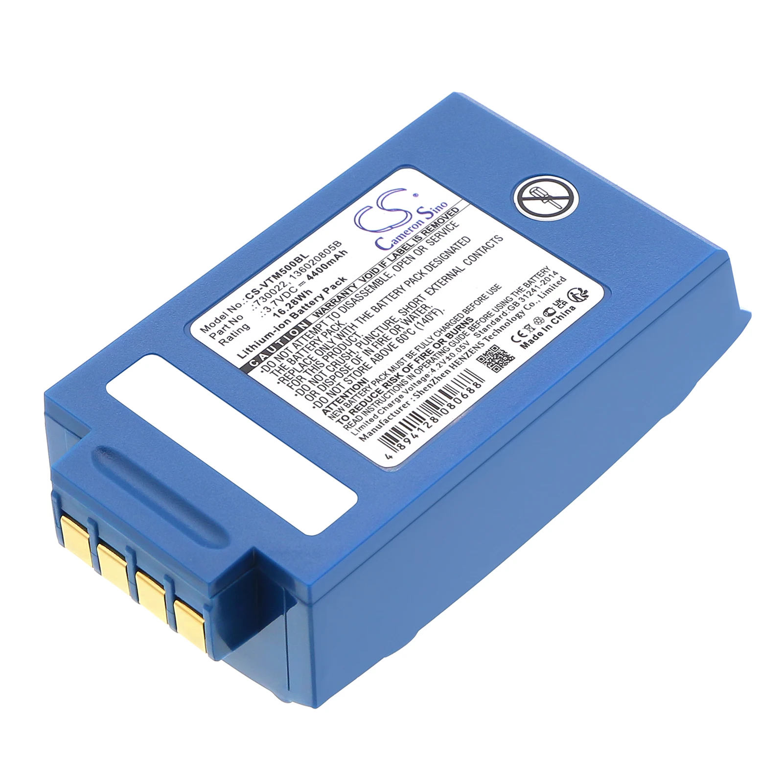 4400mAh/5200mAh Battery for Vocollect Talkman T5, A500, A4700, Talkman A500, T5