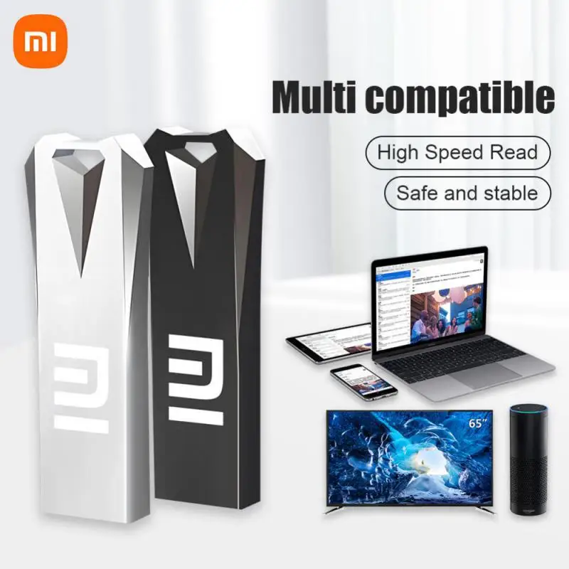 Xiaomi MIJIA Type C Pen Drive OTG 2TB USB 3.0 Flash Drive For Phone Android 1TB 128GB 512GB Pendrive Siliver Memory Stick