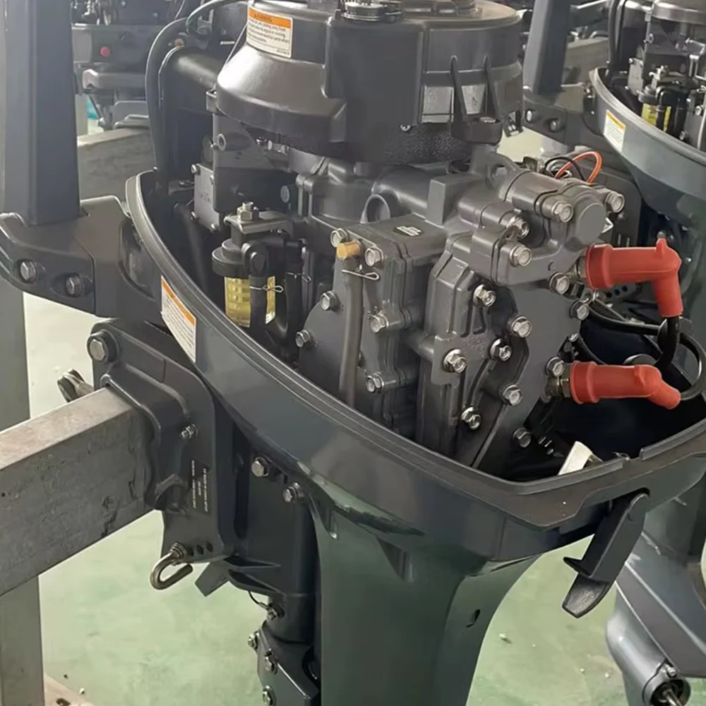 6B4 محرك خارجي قصير وطويل رمح 2 السكتة الدماغية 15HP محرّك القارب لياماها إندورو صالح صياد
