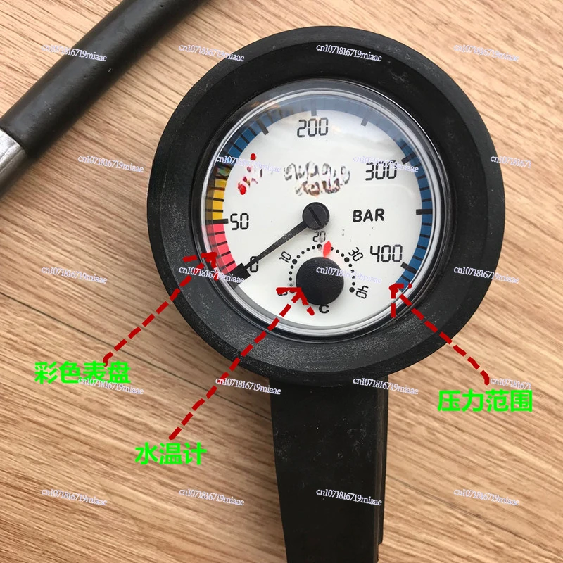 Depth Residual Pressure Compass Barometric Guide Direction Gauge Diver Triptych