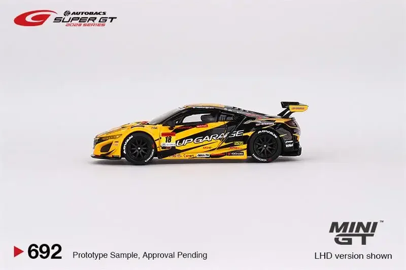 Mini voiture l'inventaire NSX GT3 EVO22 #18, modèle réduit moulé sous pression, 1:64