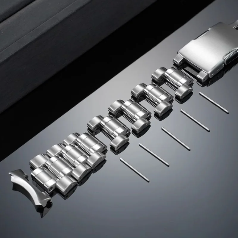 Tali Baja Tahan Karat Panjang untuk CITIZEN JY8078 8071 8108 8086 Gelang Malaikat Biru Ekstensi Jam Tangan Logam Gesper Aksesori Pria