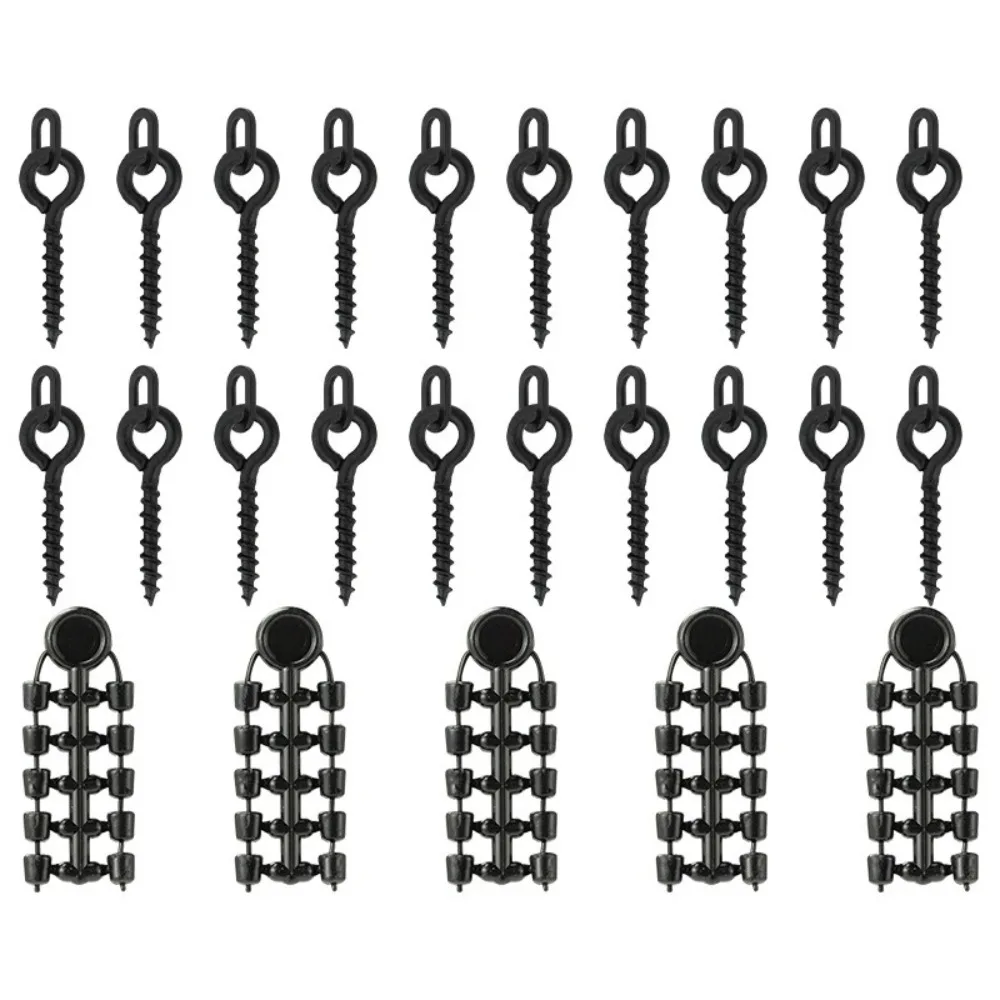 

70/100pcs Double pointed Carp Fishing Hook Stoppers Double head screws Plastic Ronnie Rig Terminal Tackle Connector Retainer