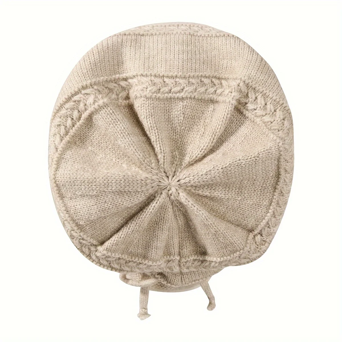 Adjustable Drawstring Texture Knitted Hat for Both Men andWomen Soft and Warm Woolen Hat Suitable for Cold Weather