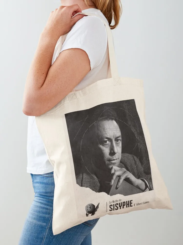 The Myth of Sisyphus by Albert Camus Tote Bag canvas tote bags Fabric bag