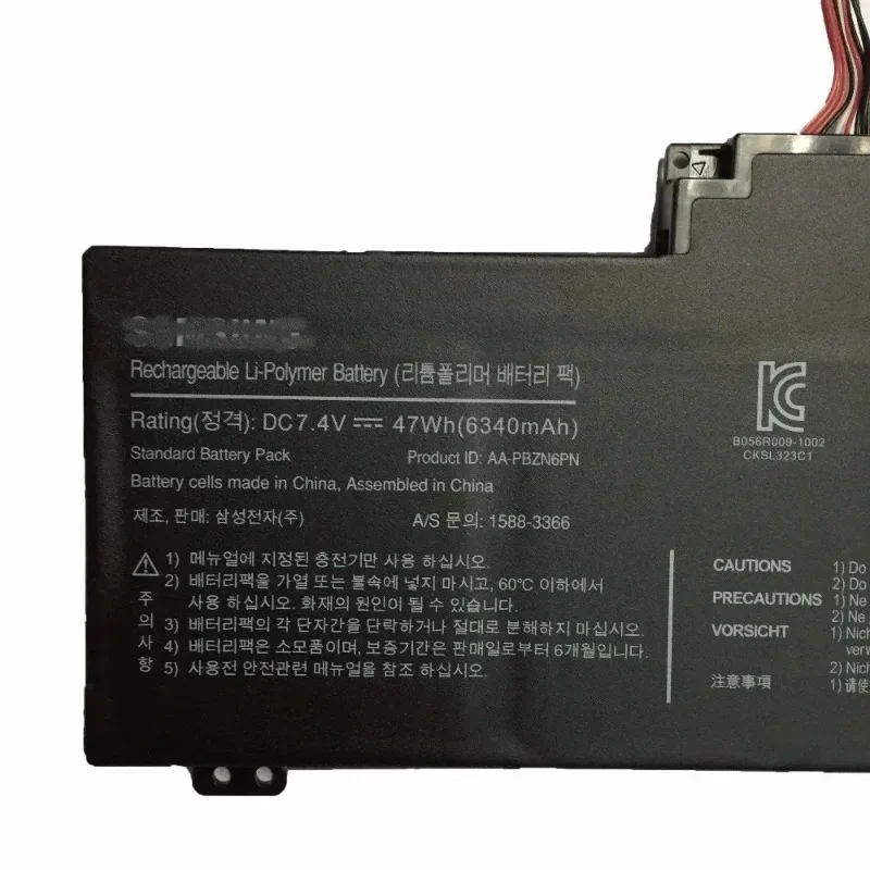 العلامة التجارية الجديدة 7.4V 6300mAh 47Wh AA-PBZN6PN بطارية الكمبيوتر المحمول لسامسونج NP350U2A NP350U2B 350U2B 350U2A سلسلة BA43-00315A