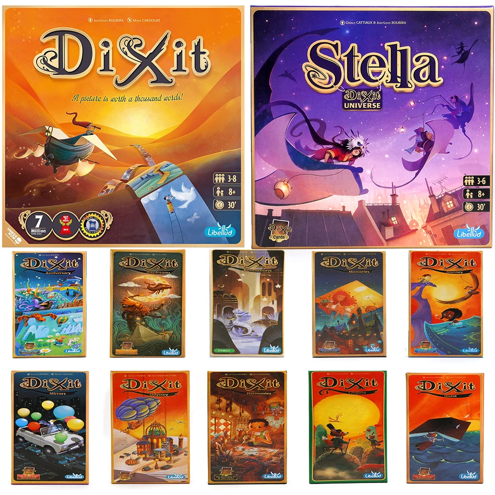 Dixit Card Game Expansion Pack Mirrors Board Game Origins Odyssey Daydreams Revelations Memories Journey Anniversary Harmonies