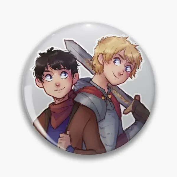 Bbc Merlin Customizable Soft Button Pin Cute Creative Gift Women Metal Clothes Fashion Decor Jewelry Funny Cartoon Lover