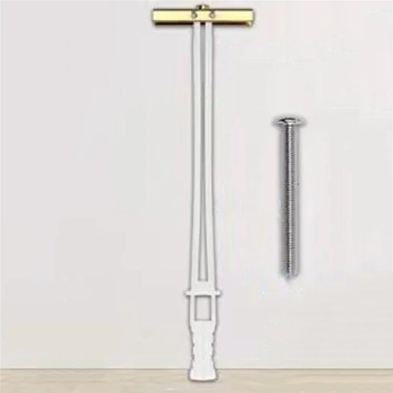 MAKE-Ancla para paneles de yeso con pernos incluidos para 1/4 en 20, anclajes huecos para paneles de yeso para kit de montaje de TV, duración para paneles de yeso cada uno en 1/2 pulgadas, 1