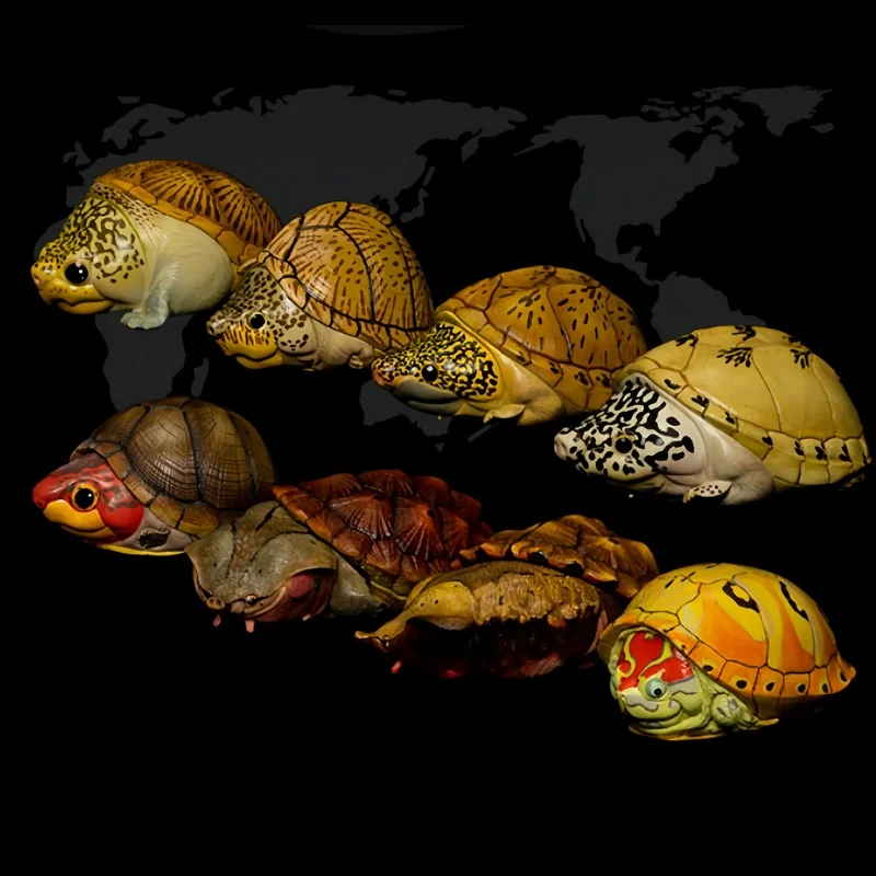 

Планета животных, 8-я пуля, смех и выращивание жира, скульптура ручной работы версии Q, модель черепахи, игрушка, украшение, украшение для рабочего стола