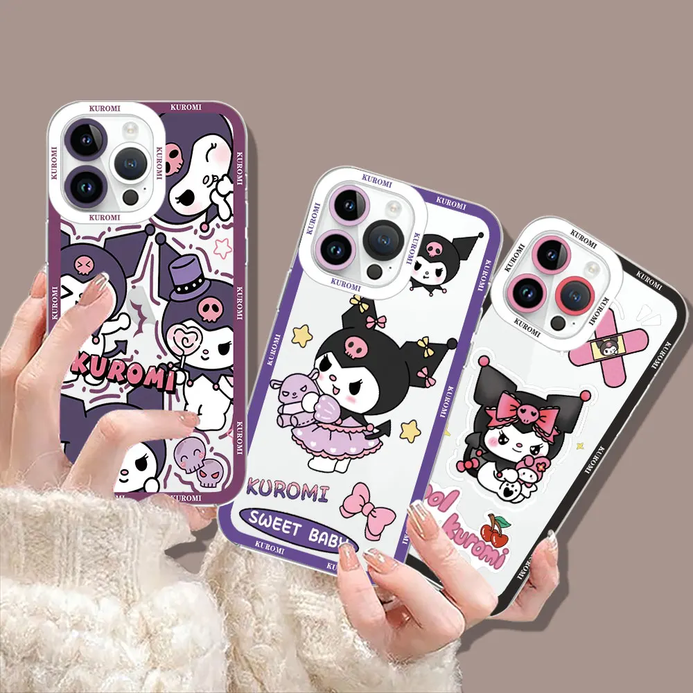 Cartoon Kuromi Anime Cover For Realme 10 9 9I 8 8I 7 7I 6 5 C67 C55 C53 C35 C33 C31 C30 C21Y C21 C20 C15 C12 C11 Pro Plus Case